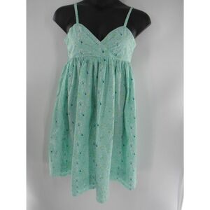Women's Mint Green Geometric Print Strappy Sundress Casual Summer Vacation Dress